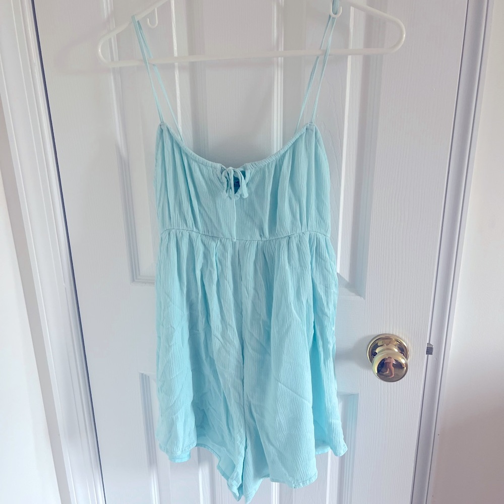 Spaghetti Strap Gauze Romper
